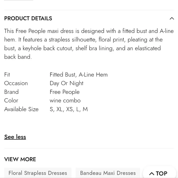 Free People Botanical Maxi Dress in Wine Combo - Picture 4 of 16